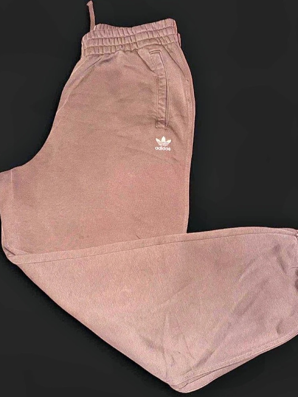 adidas Originals Trefoil Essentials sweat Pants women’s  Joggers Brown Size